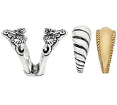 Carolyn Pollack Sterling Silver & Brass Signature Design Ring Set, Size 5